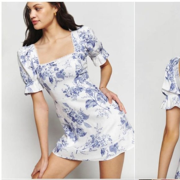 Reformation's 'Evianna Linen' dress - size 8 - Picture 1 of 3